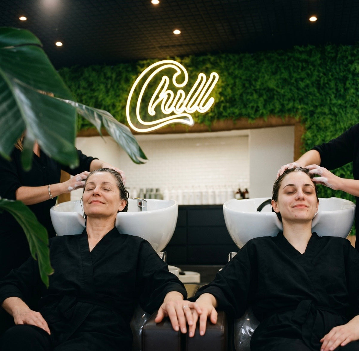 Bac à shampoing inclinable